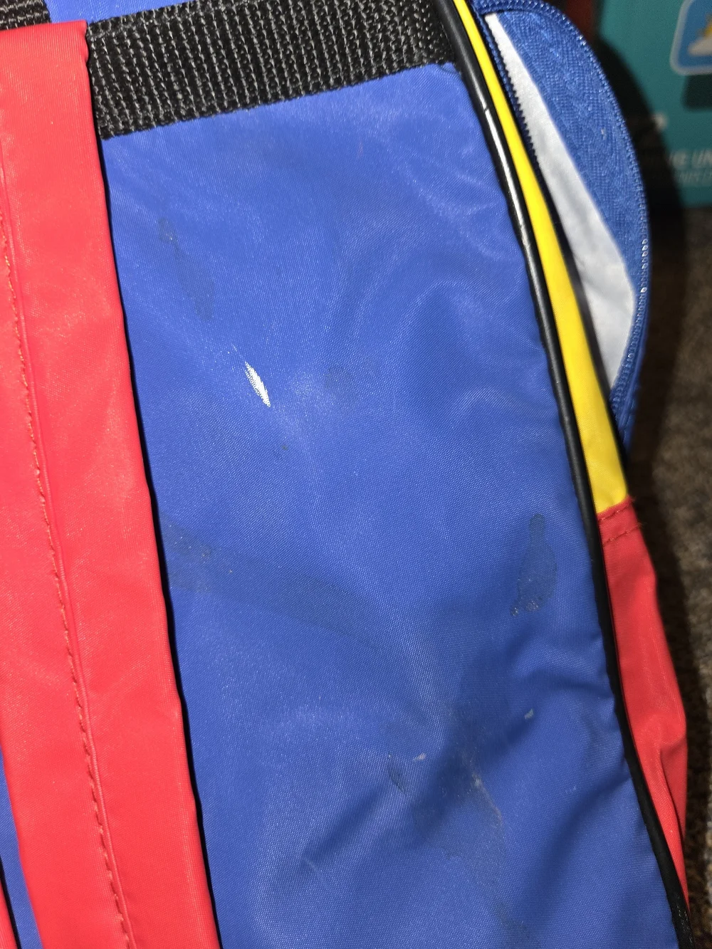 1997 Dr. Seuss Yellow & Blue 'Dr. Seuss & His Friends' Backpack